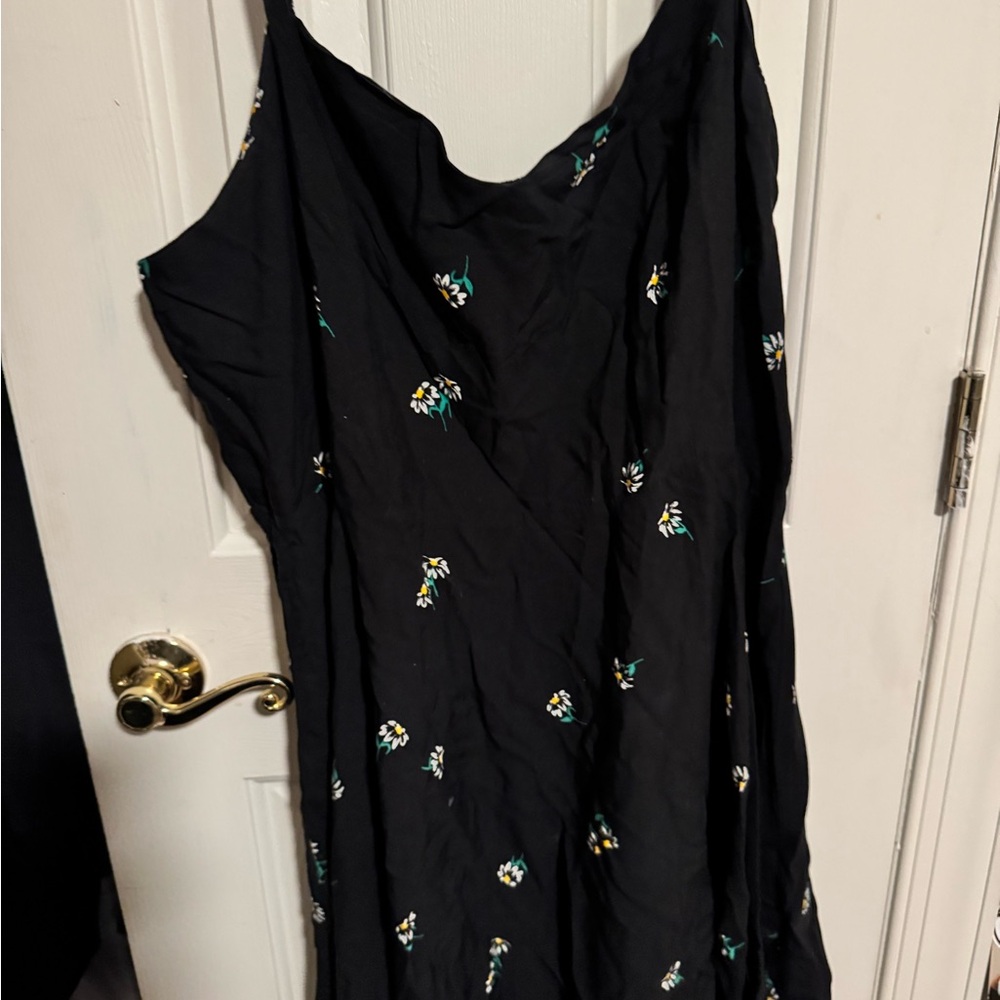 Floral Black Dress